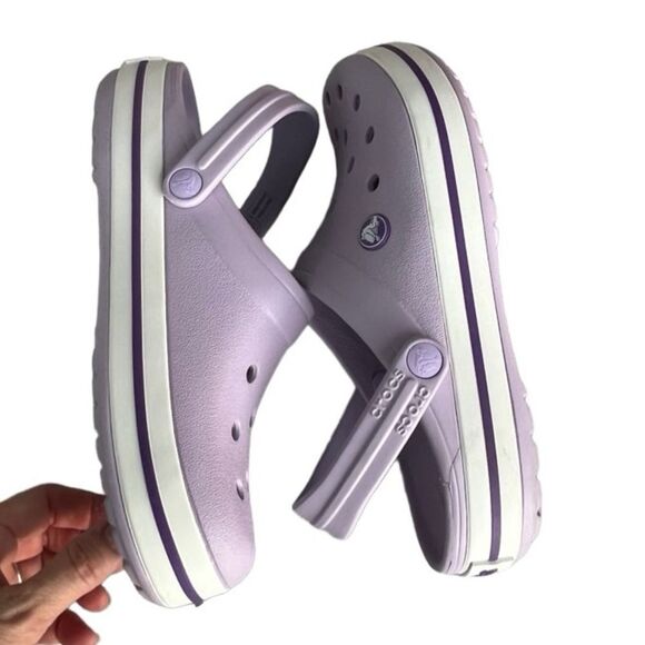 NWOT Crocs Unisex-Adult Crocband Clog Lavender/Purple, 8 Women/6 Men - Picture 7 of 16